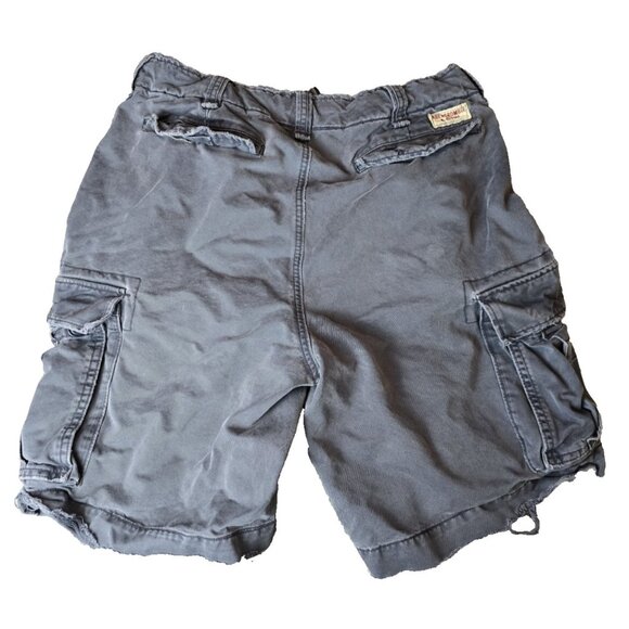Vtg Abercrombie & Fitch Mens Size 34 Type A-8 Cargo Shorts Heavy Distressed Y2K - Picture 3 of 11